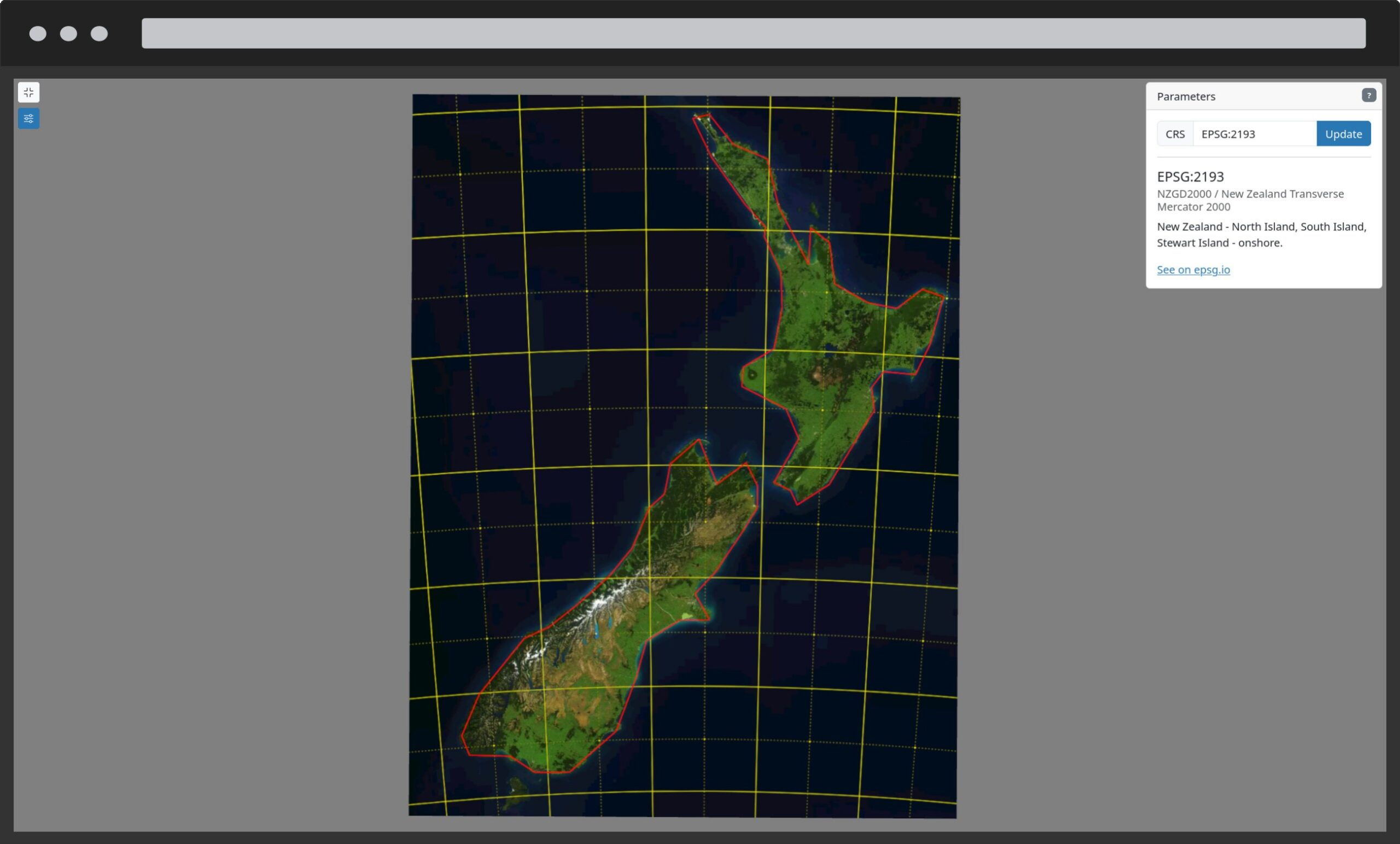 Giro3D reprojection