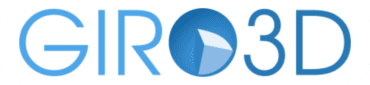 Giro 3D logo on white background
